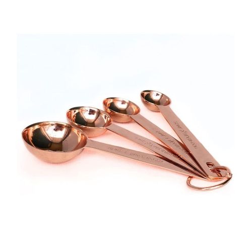 Kitchen Accessories 4Pcs/Set Measuring Cups Spoons Stainless Steel Plated Copper Wooden Handle Cooking Baking Tools Kitchen Accessories 4Pcs/Set Measuring Cups Spoons Stainless Steel Plated Copper Wooden Handle Cooking Baking Tools
